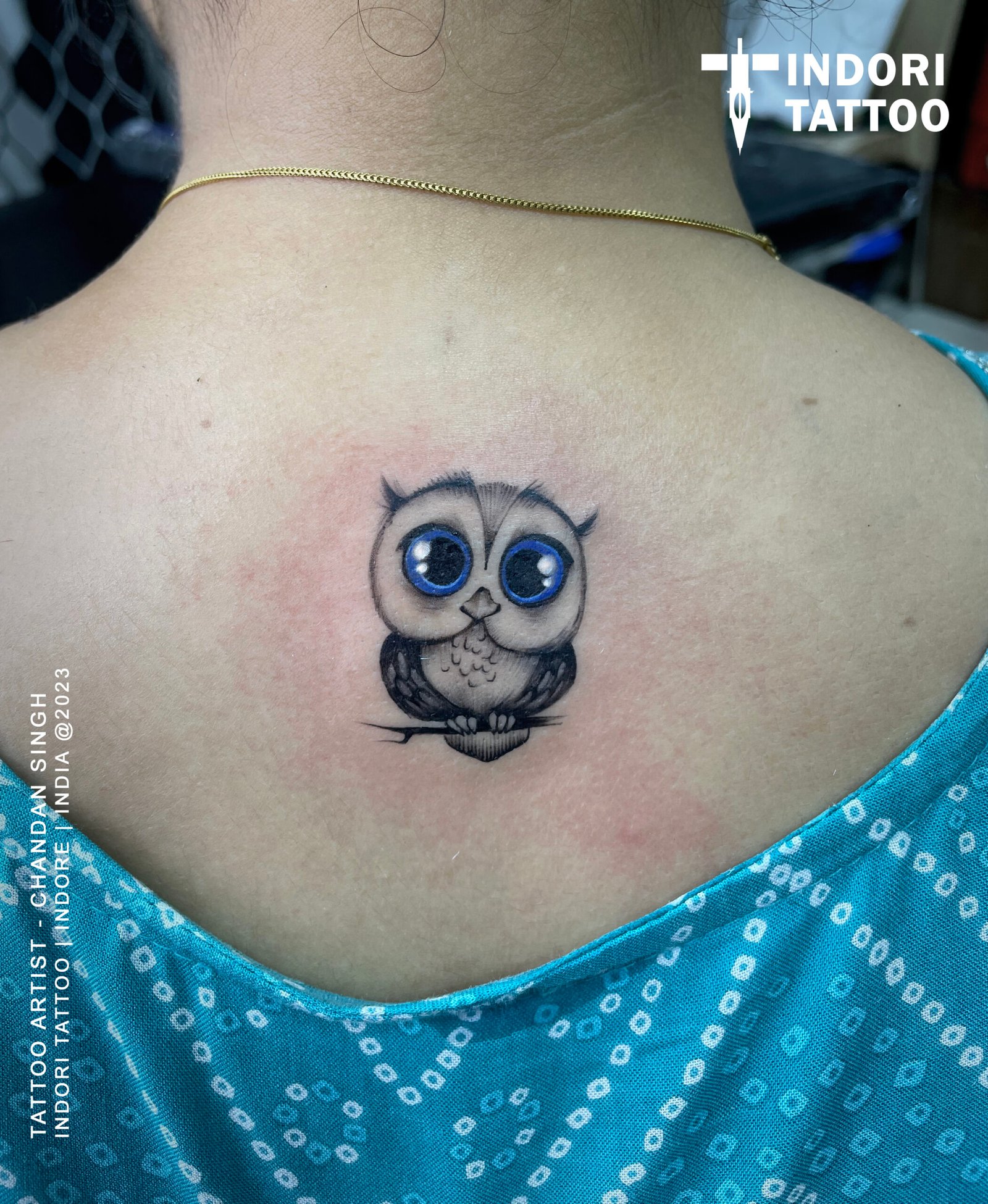 owl cute tattoo